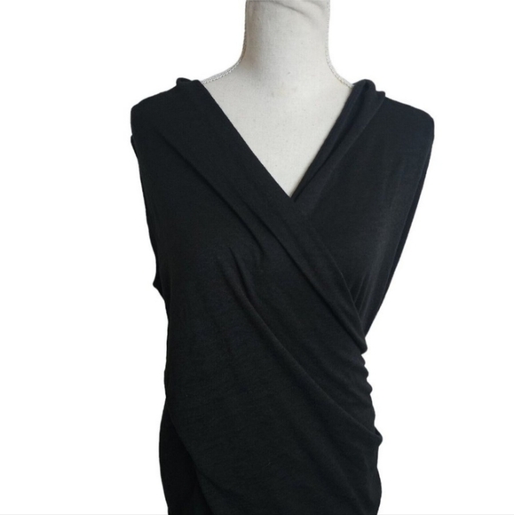 41 Hawthorn Solid Black Sleeveless Blouse Shirt Large - Picture 4 of 6